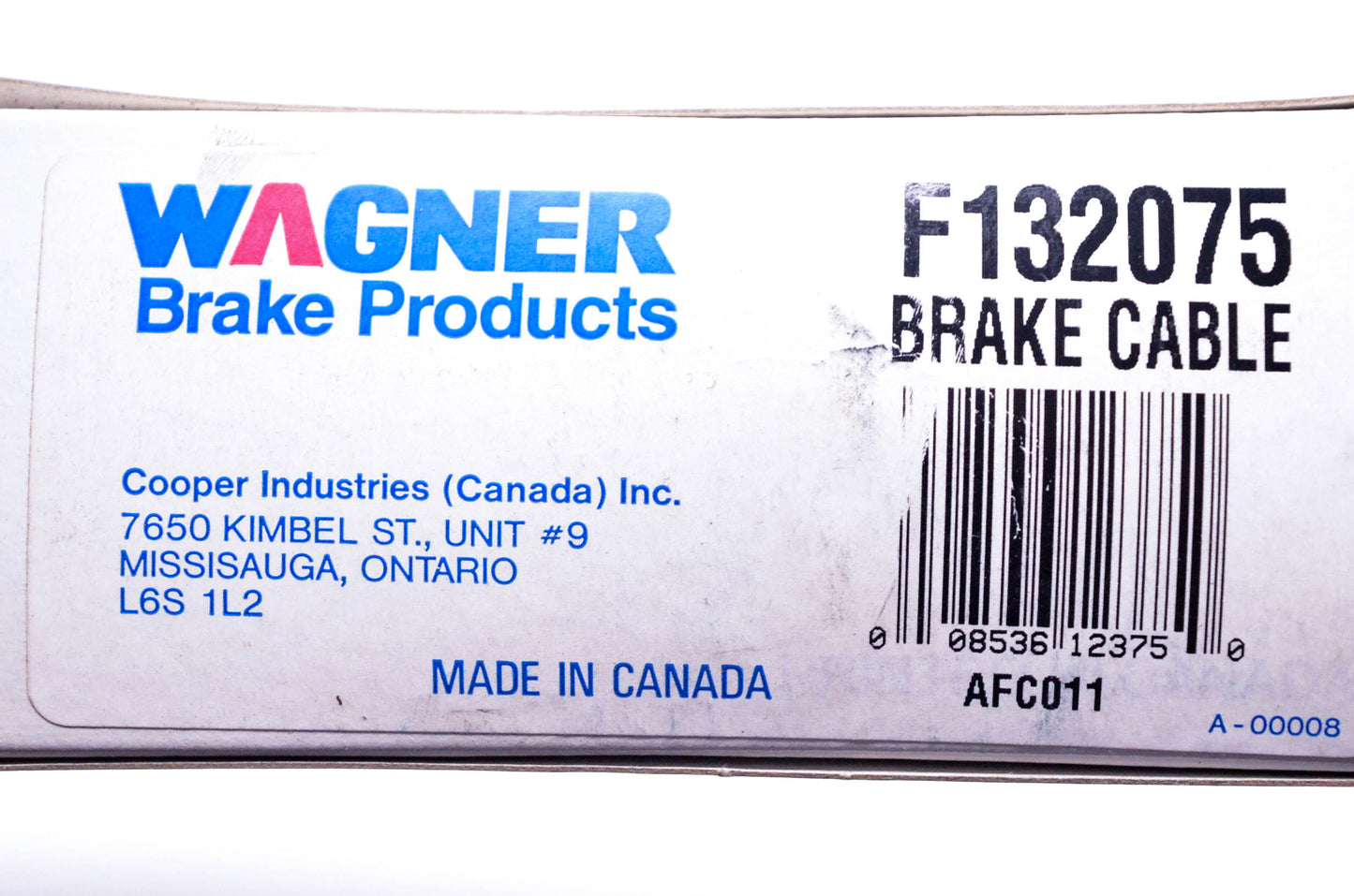Wagner F132075 Brake Cable NOS