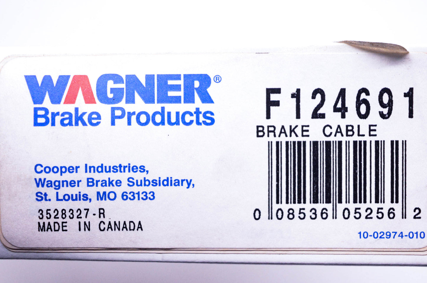 Wagner F124691 Brake Cable NOS