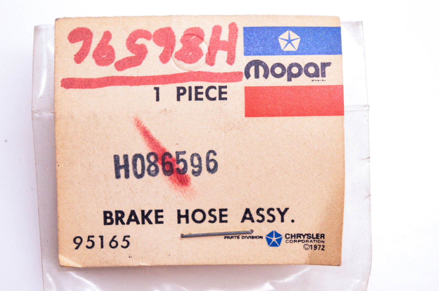 Mopar HO86596, J86596 Brake Hose NOS