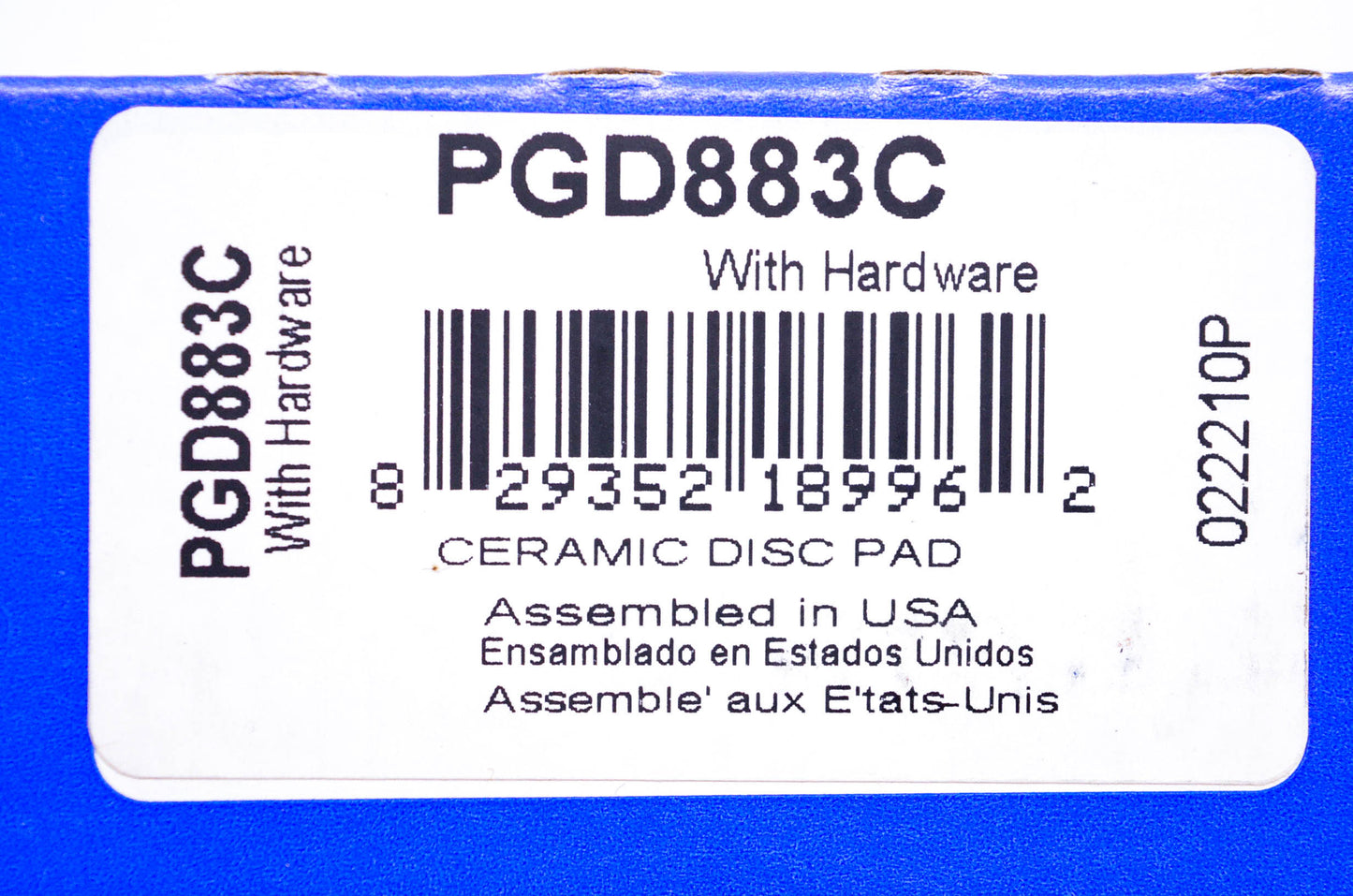 Raybestos PGD883C, 022210P Disc Brake Pad Kit NOS