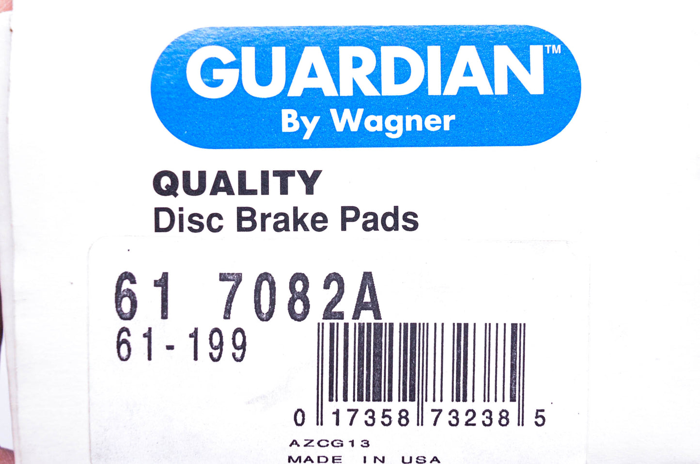 Wagner 61-7082A, 61-199 Disc Brake Pad Kit NOS