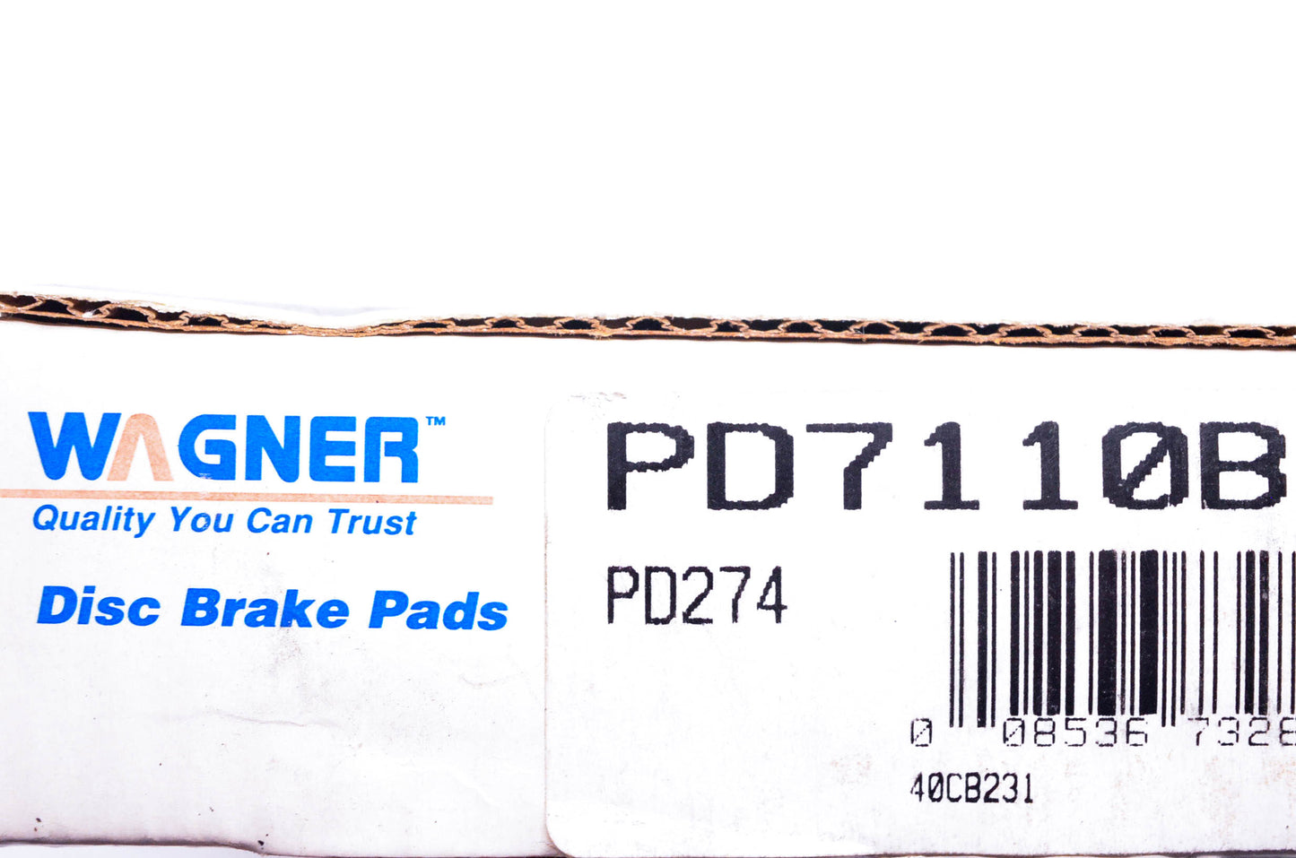 Wagner PD7110B, PD274 Disc Brake Pad Kit NOS