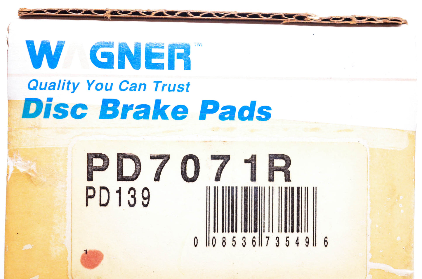 Wagner PD7071R, PD139 Disc Brake Pad Kit NOS