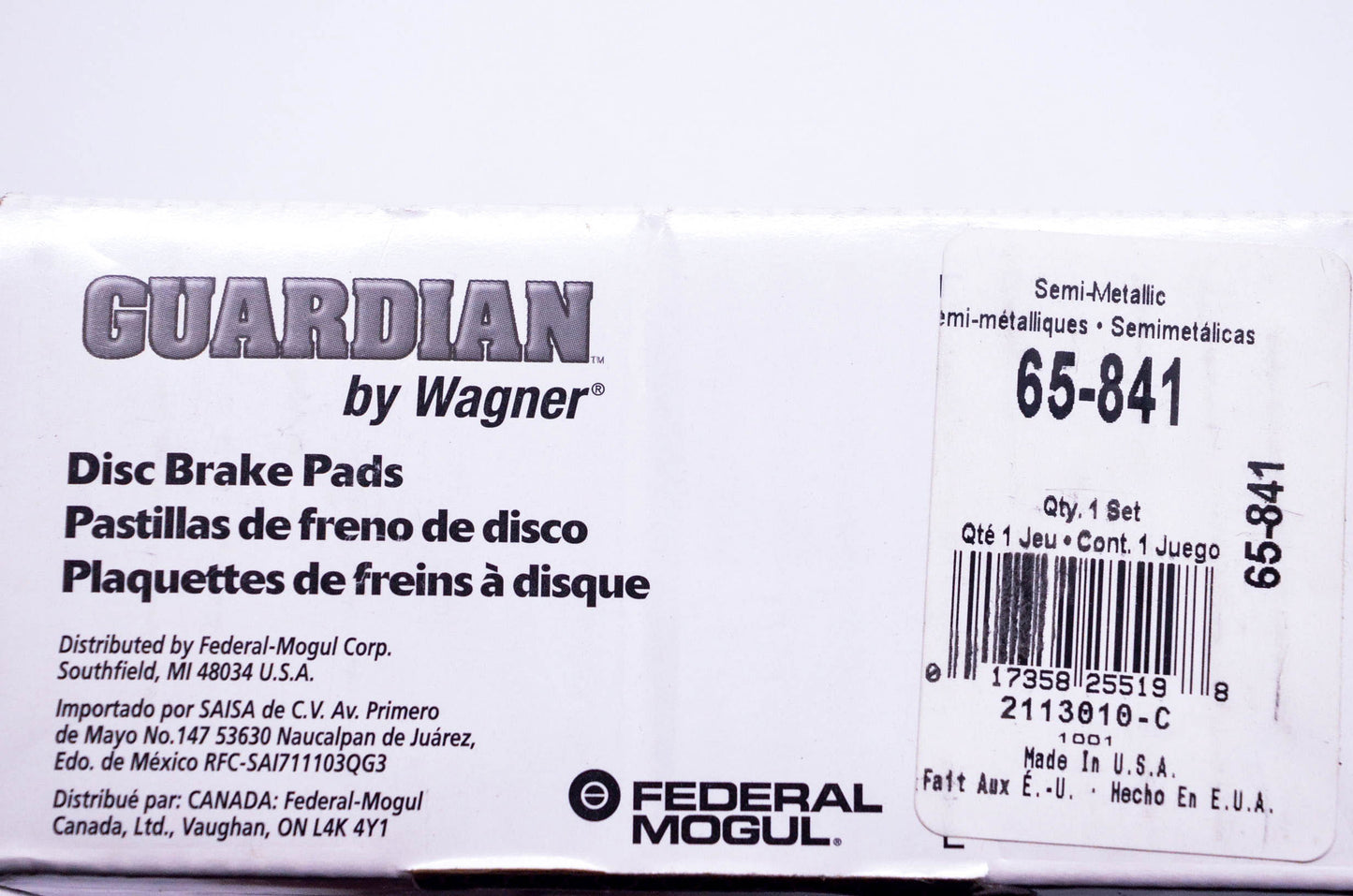Wagner 65-841 Disc Brake Pad Kit NOS