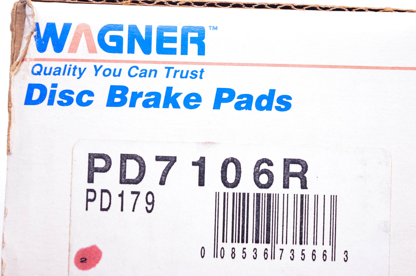 Wagner PD7106R, PD179 Disc Brake Pad Kit NOS