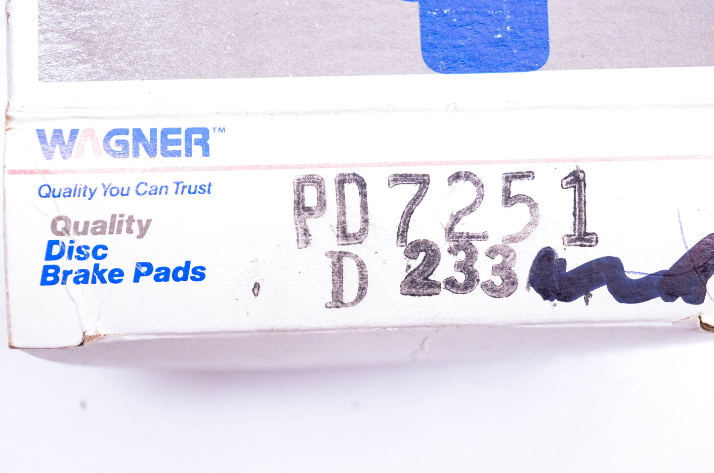 Wagner PD7251 D-233 Disc Brake Pad Kit NOS