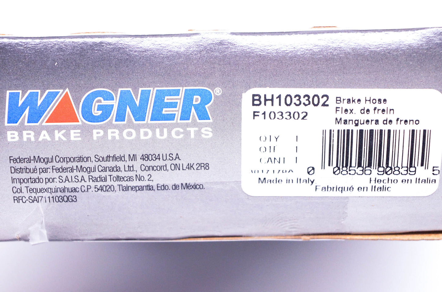 Wagner F103302, BH103302 Brake Hose NOS