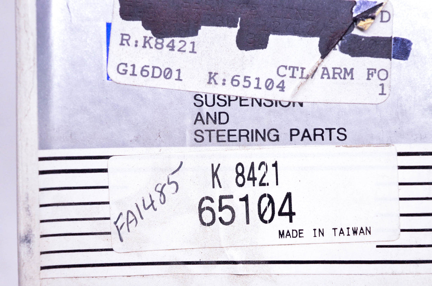 Motorpro 65104, K8421, FA1485 Control Arm Shaft NOS
