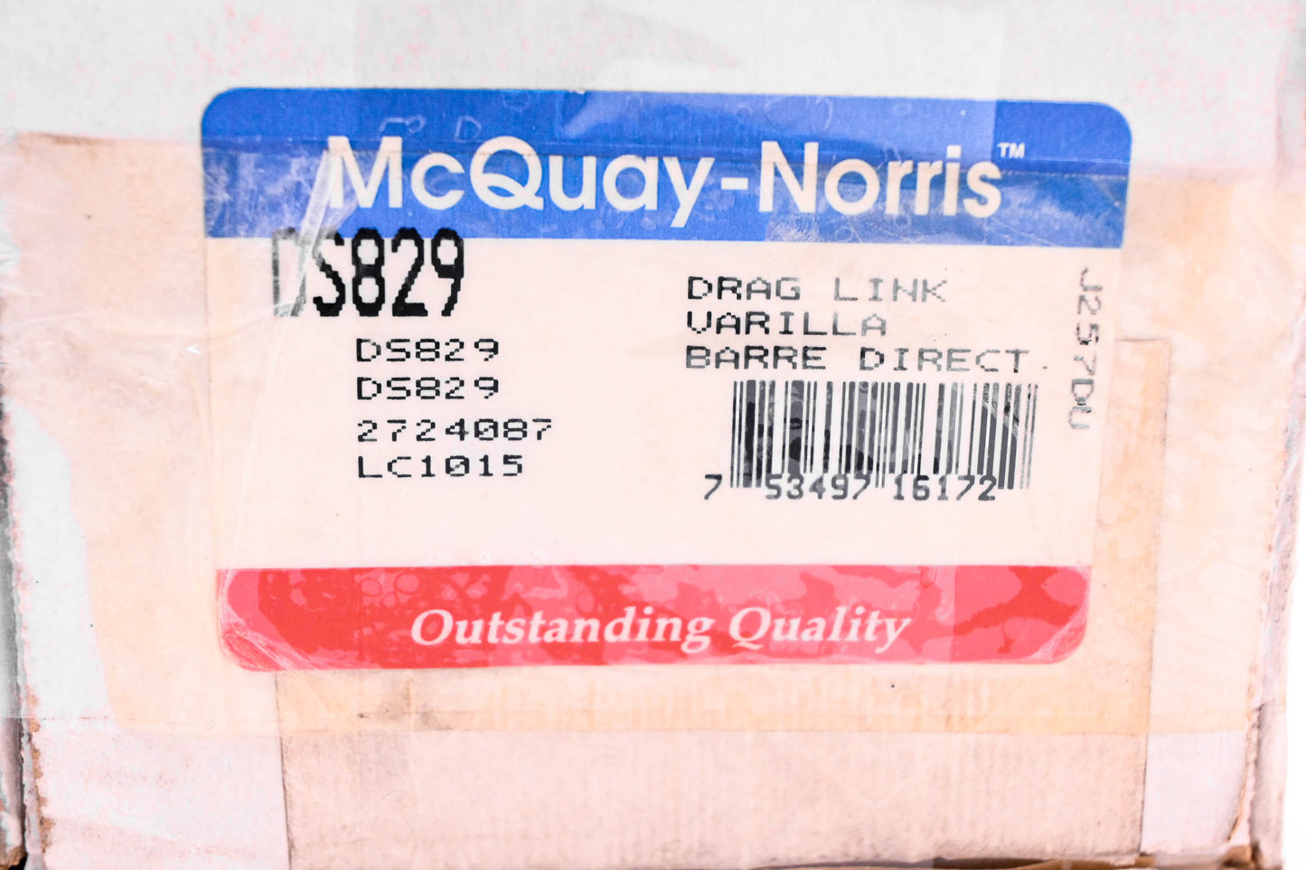 McQuay-Norris DS829, 2724087, LC1015 Drag Link Kit NOS