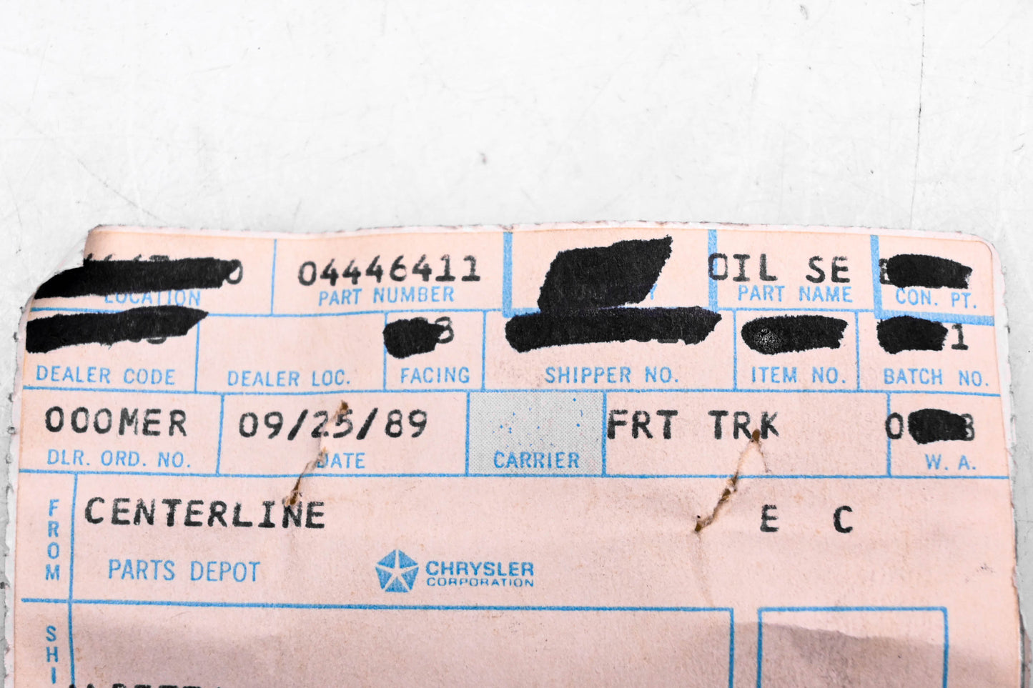 Chrysler 4446411, 15514 Oil Seal NOS