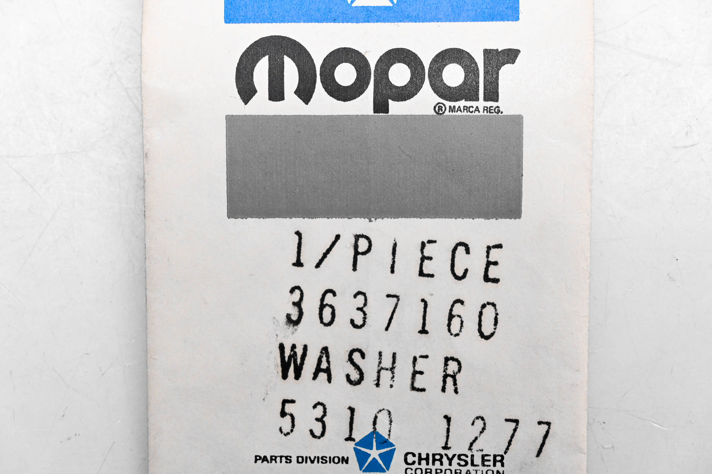 Mopar 3637160 Washer NOS