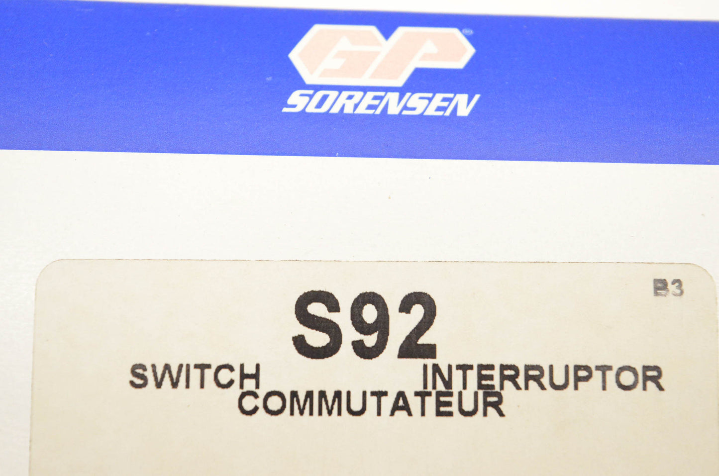 GP Sorensen S92 Switch NOS