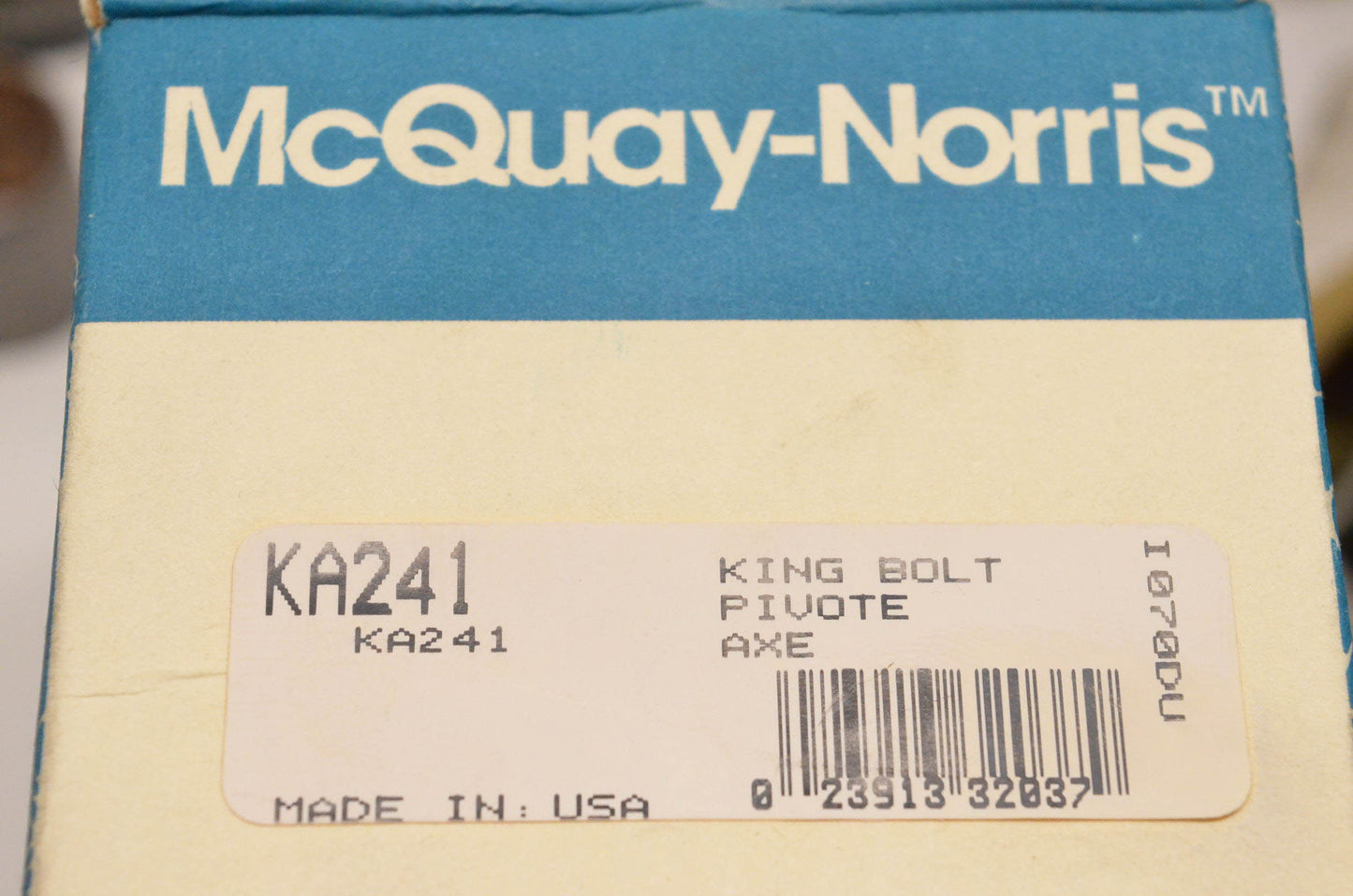 McQuay-Norris KA241 King Bolt Kit NOS