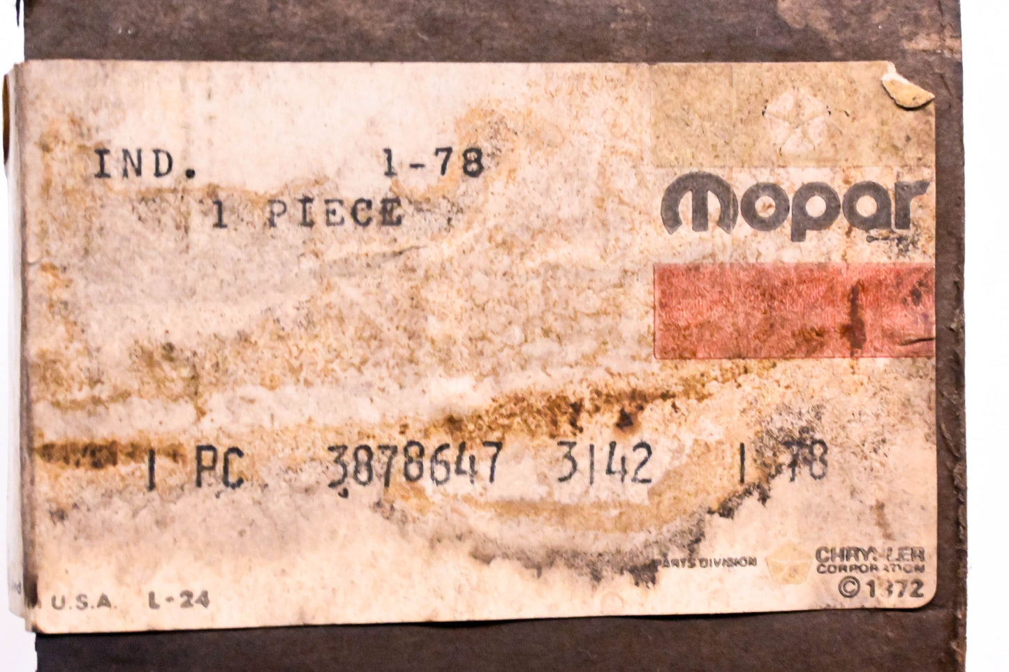 Mopar 3878647 Main Input Drive Gear Shaft NOS