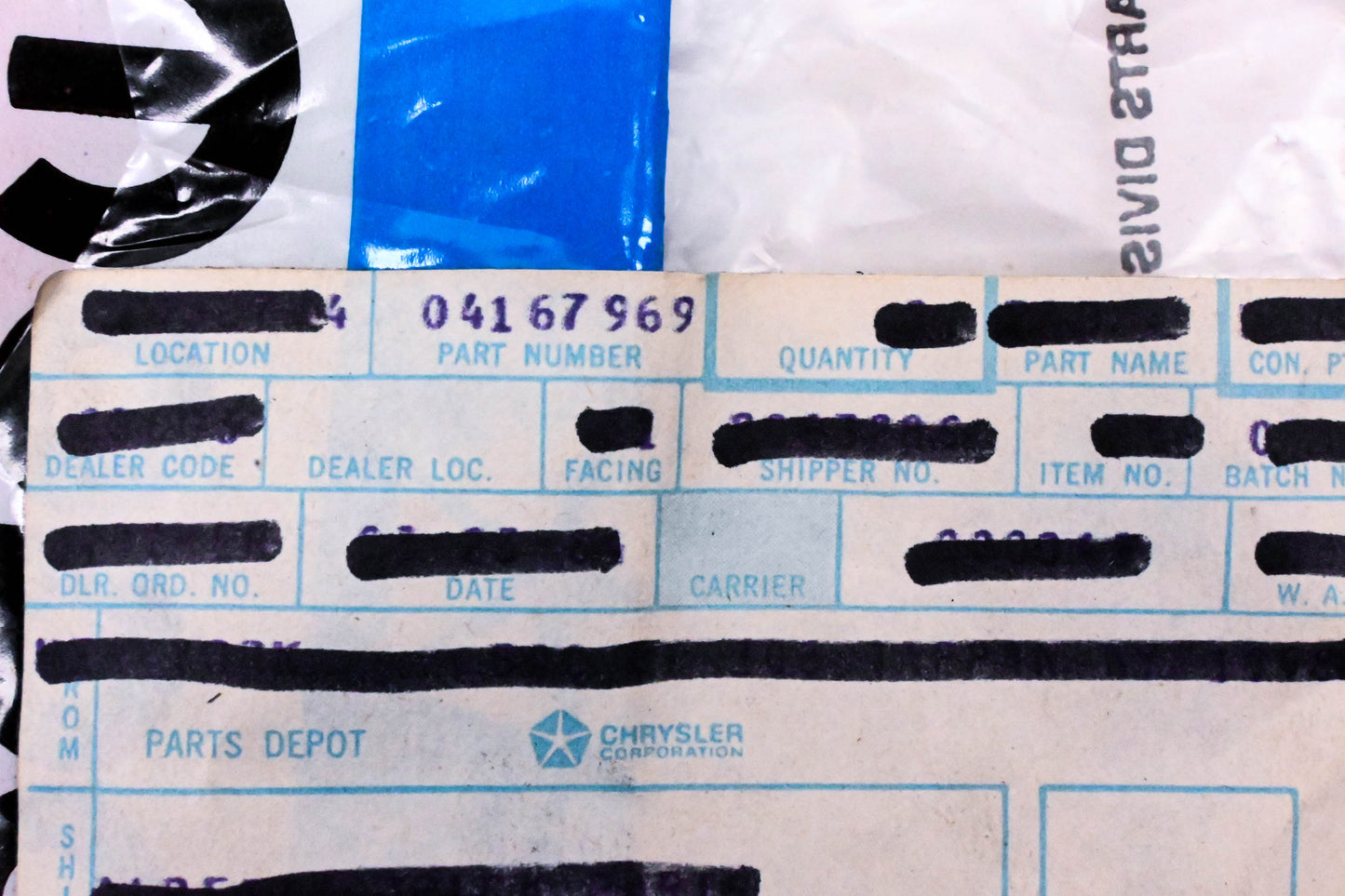 Mopar 04167969 Shift Fork Pad NOS
