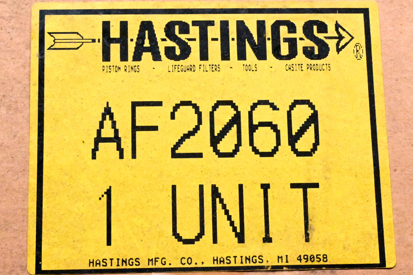 Hastings AF2060 Air Filter NOS