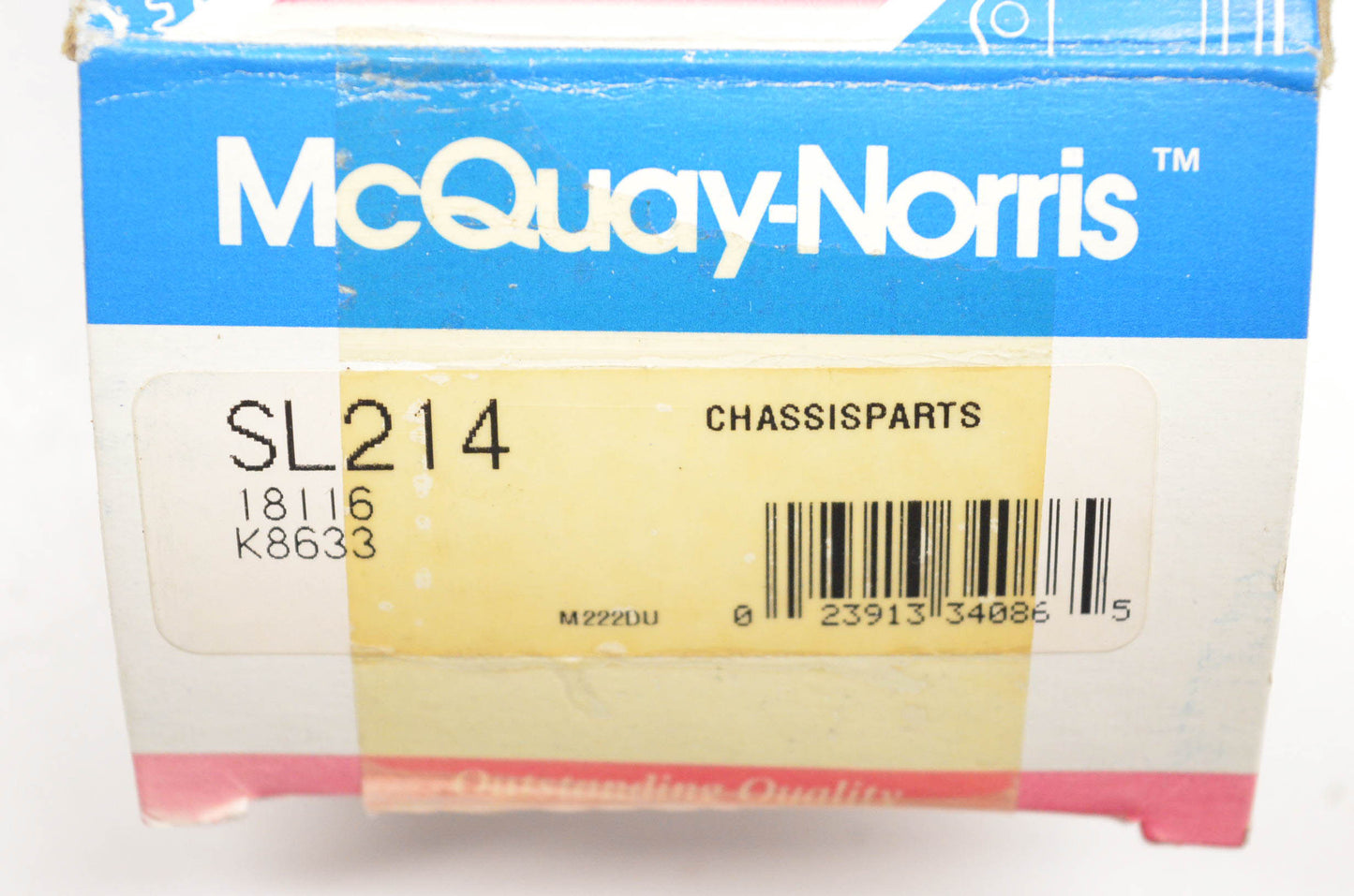 McQuay-Norris SL214, 18116, K8633 Chassis Sway Bar Kit NOS