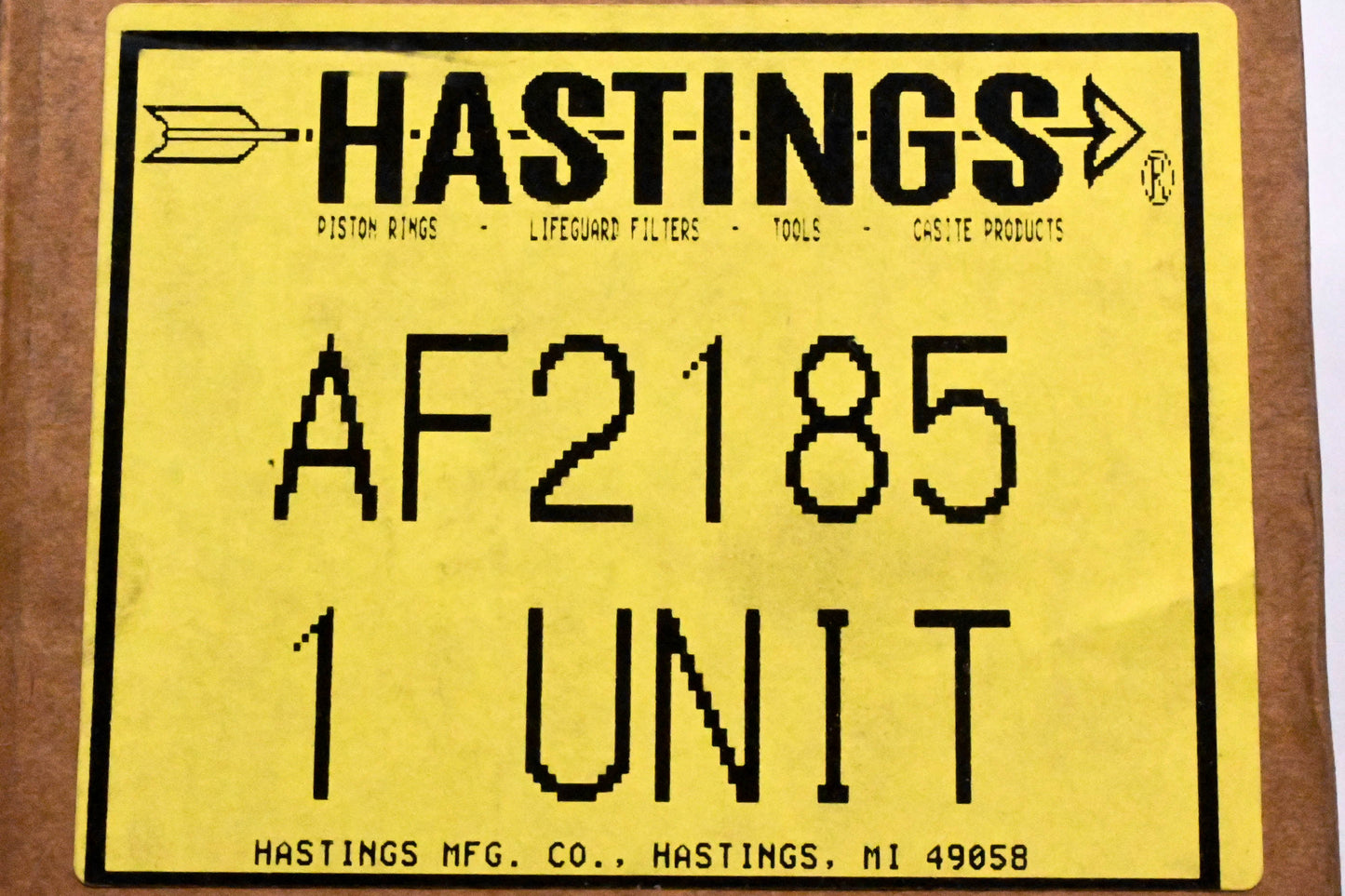 Hastings AF2185, AF-2185 Air Filter NOS