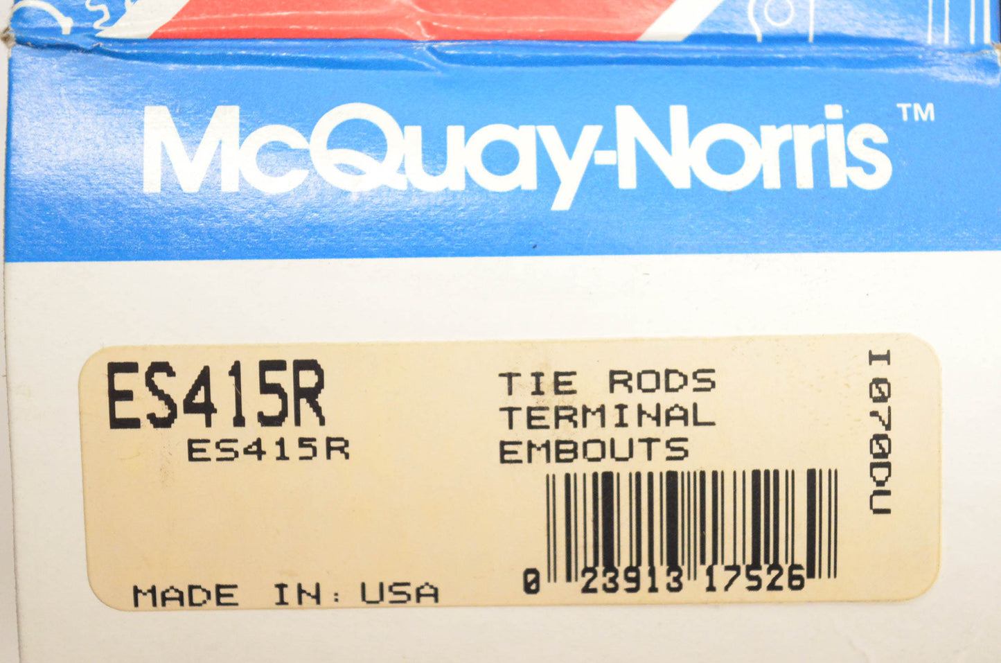 McQuay-Norris ES415R Tie Rod Terminal Kit NOS