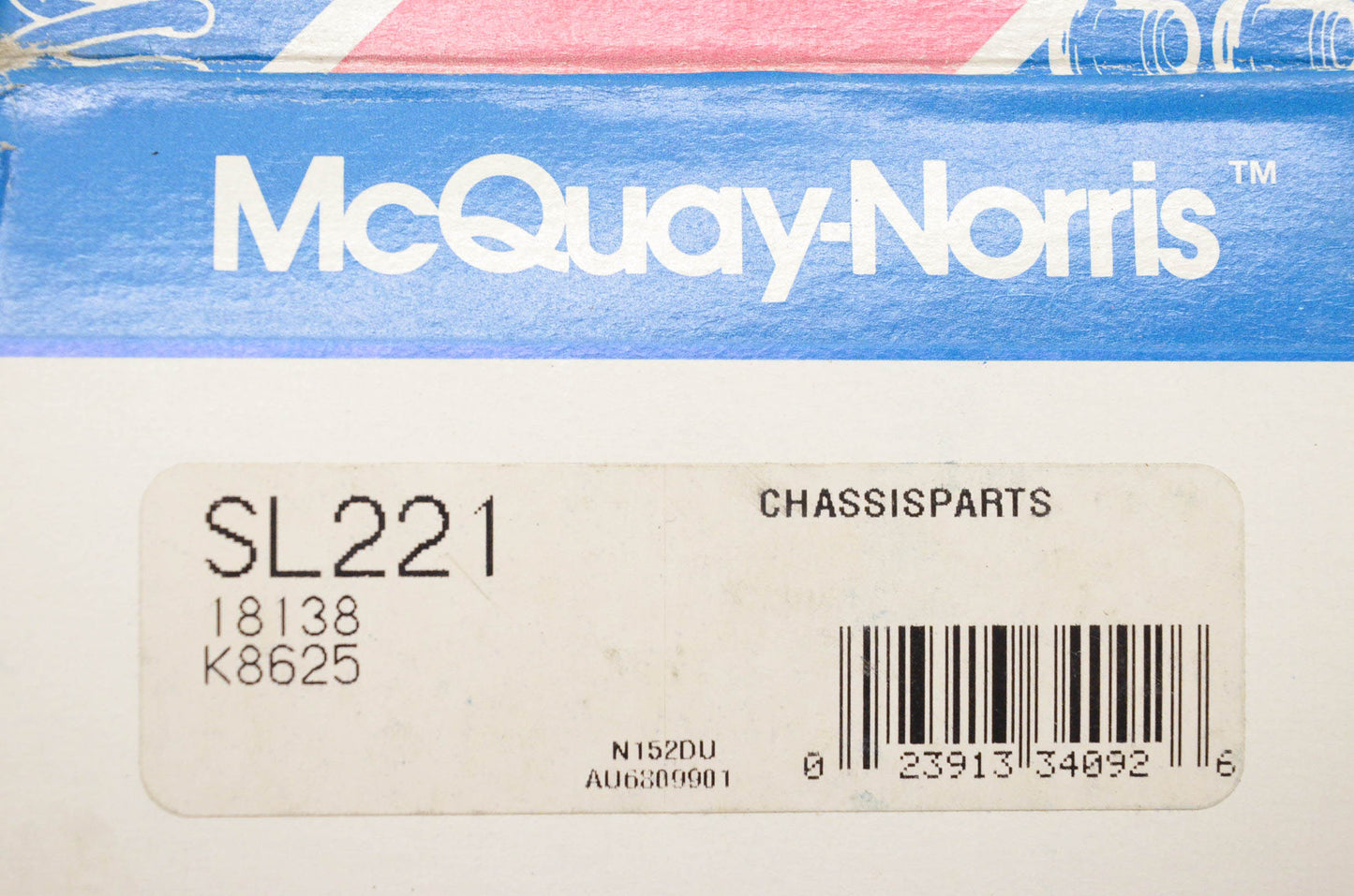 McQuay-Norris SL221, 18138, K8625 Chassis Sway Bar Kit NOS