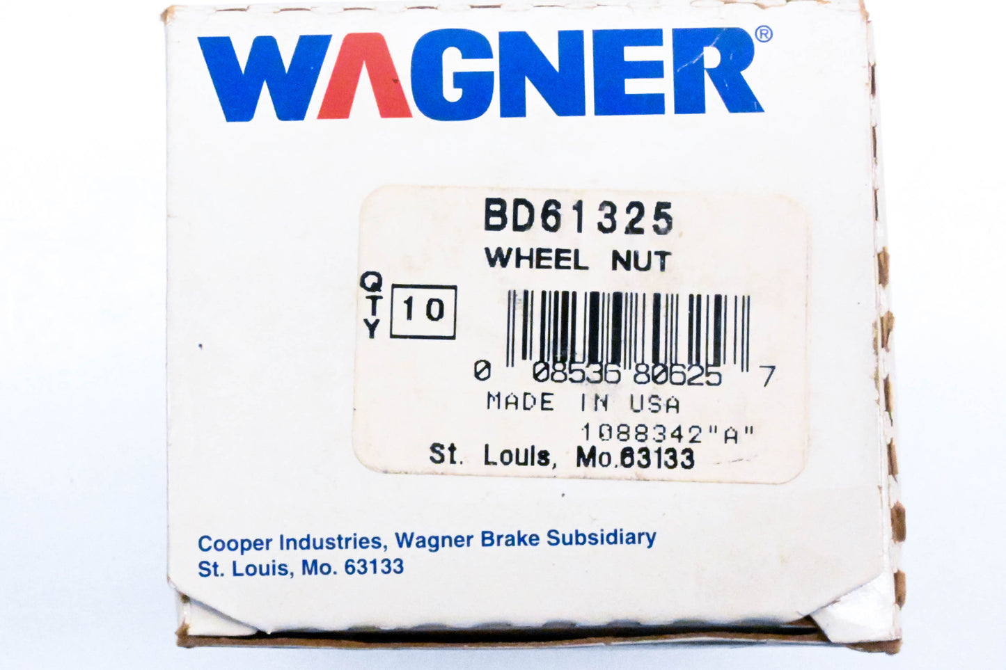 Wagner BD61325 Wheel Lug Nuts Qty 10 NOS