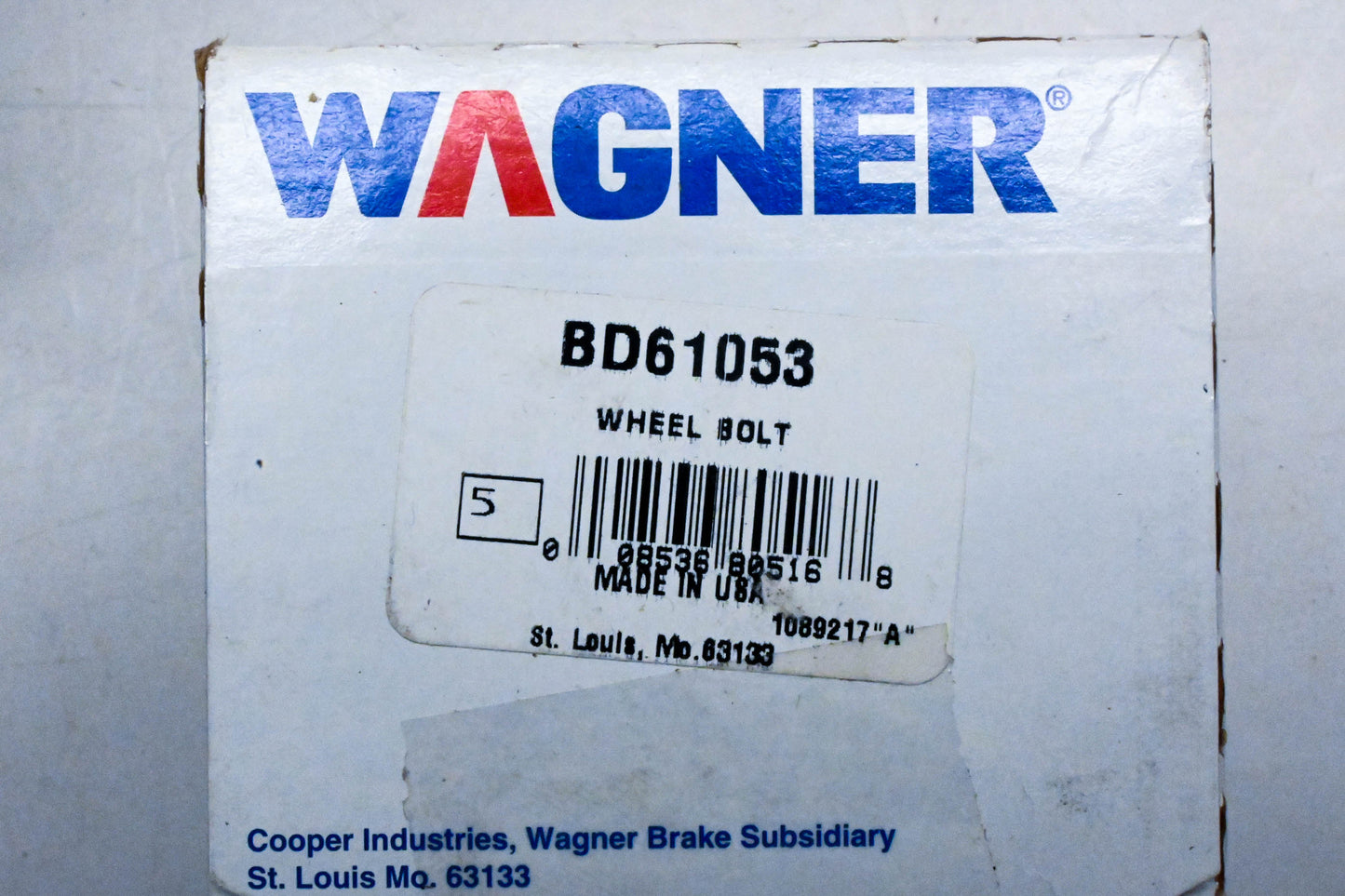 Wagner BD61053 Wheel Lug Studs Qty 5 NOS