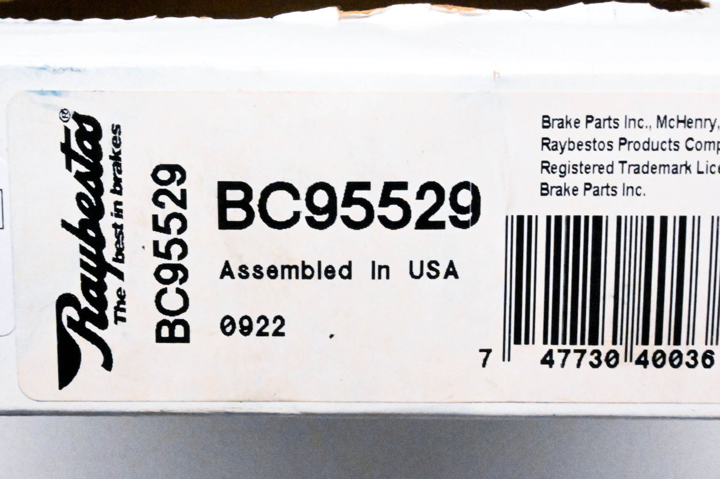 Raybestos BC95529 Brake Cable NOS