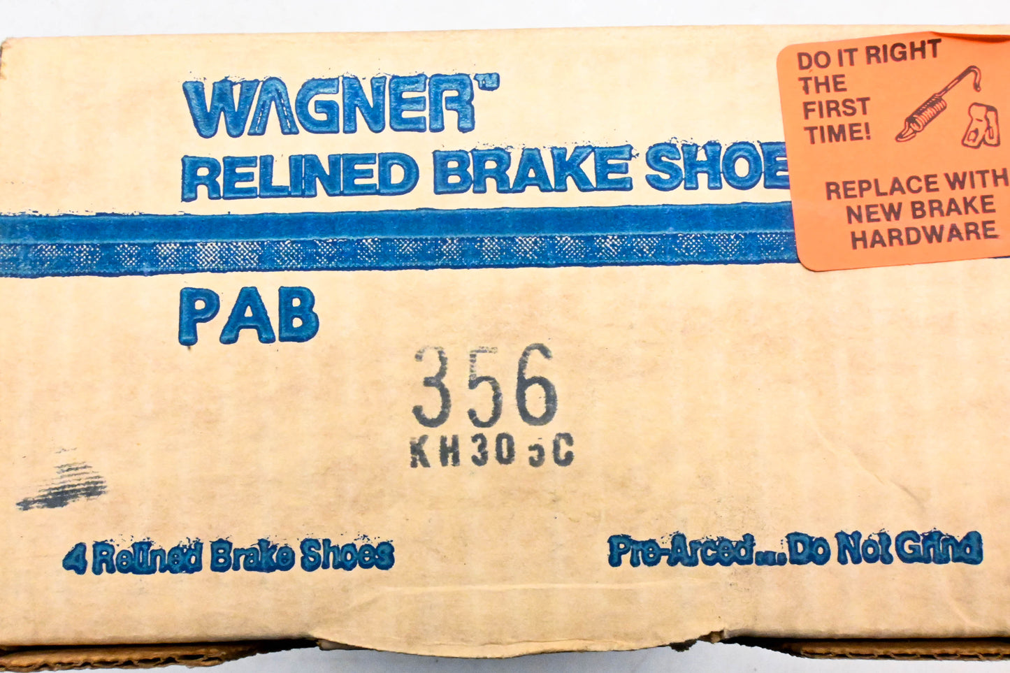 Wagner PAB356 Relined Brake Shoe Kit NOS