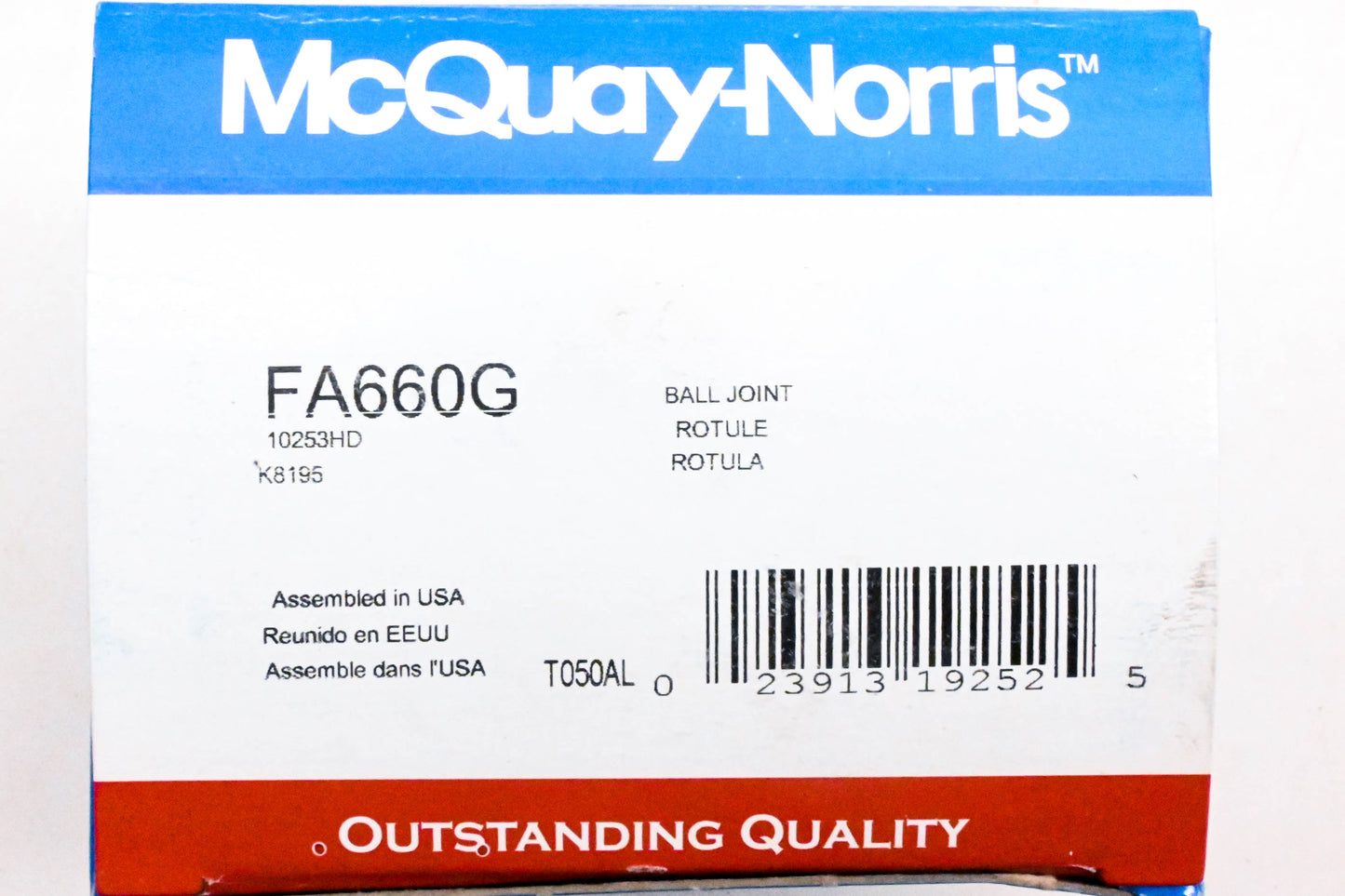 McQuay-Norris FA660G, 10253HD, K8195 Ball Joint Kit NOS