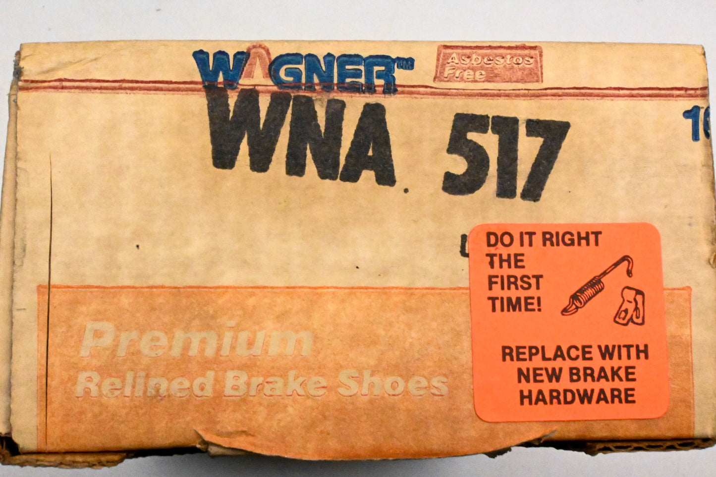 Wagner WNA517 Relined Brake Shoe Kit NOS