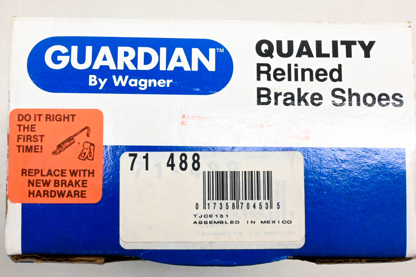 Wagner 71-488 Guardian Relined Brake Shoe Kit NOS