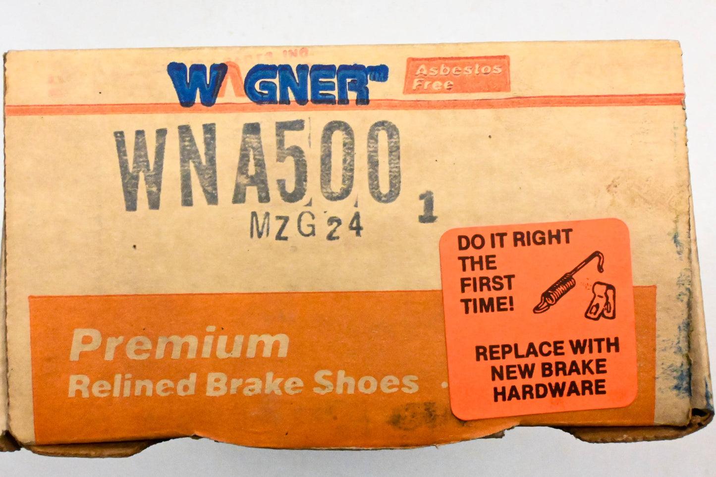 Wagner WNA500 Relined Brake Shoe Kit NOS