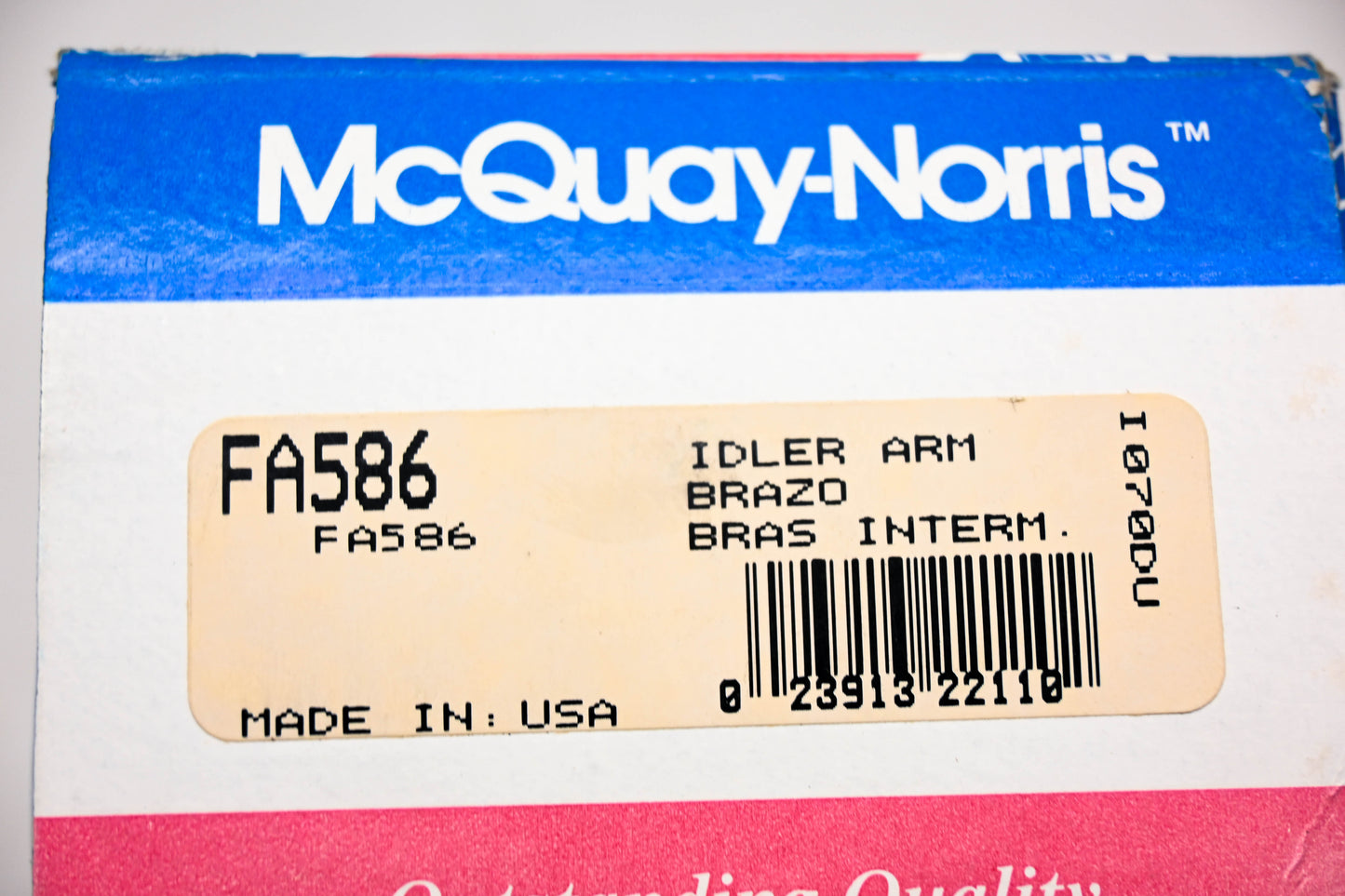McQuay-Norris FA586 Idler Arm Assembly NOS