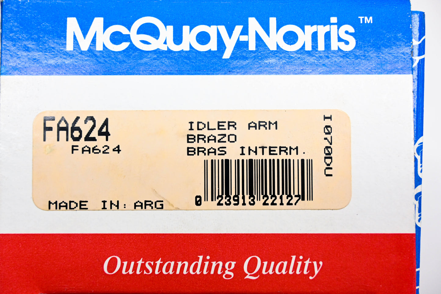 McQuay-Norris FA624 Pitman Idler Arm Kit NOS