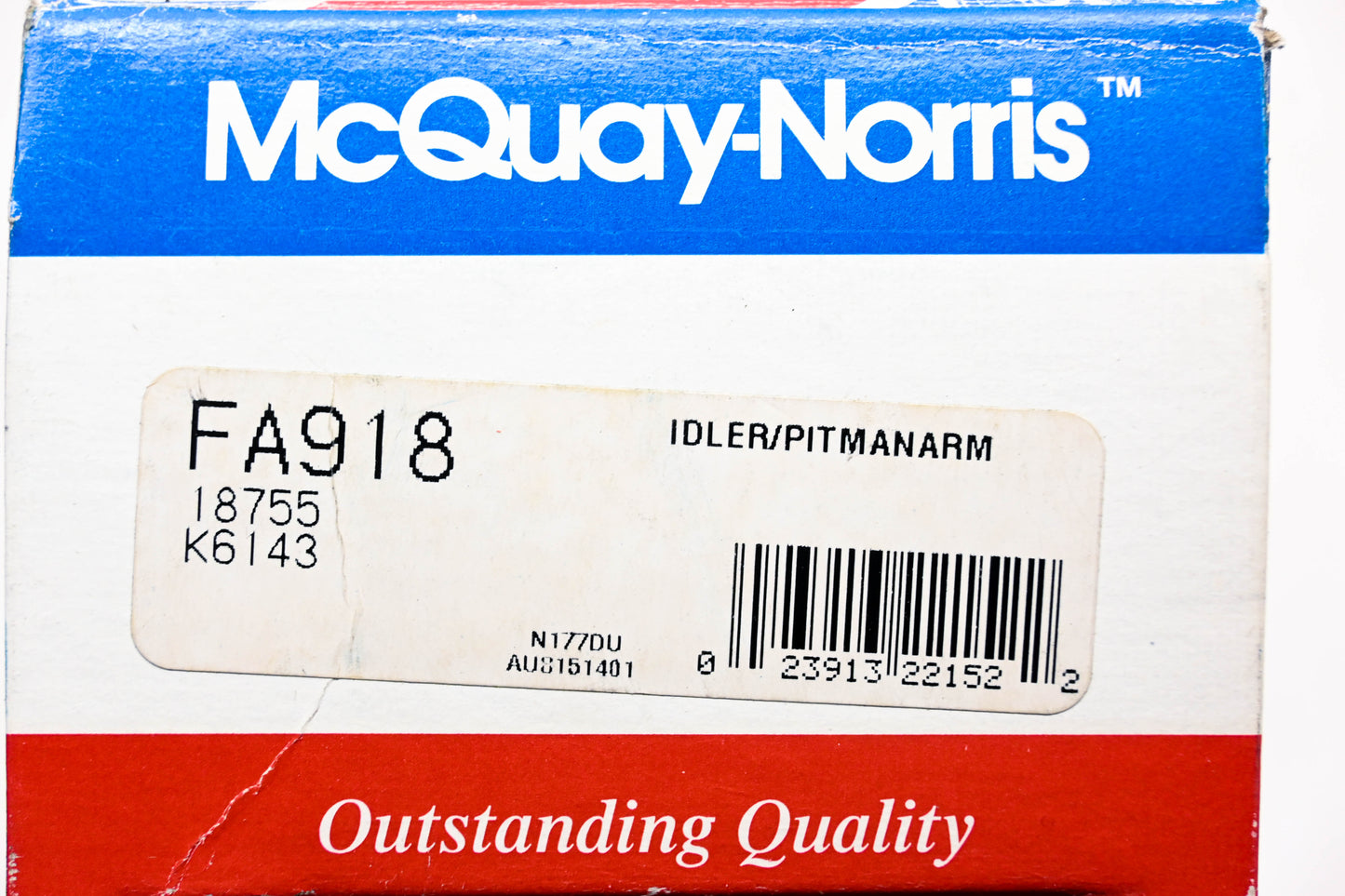 McQuay-Norris FA918, 18755, K6143 Pitman Idler Arm Kit NOS