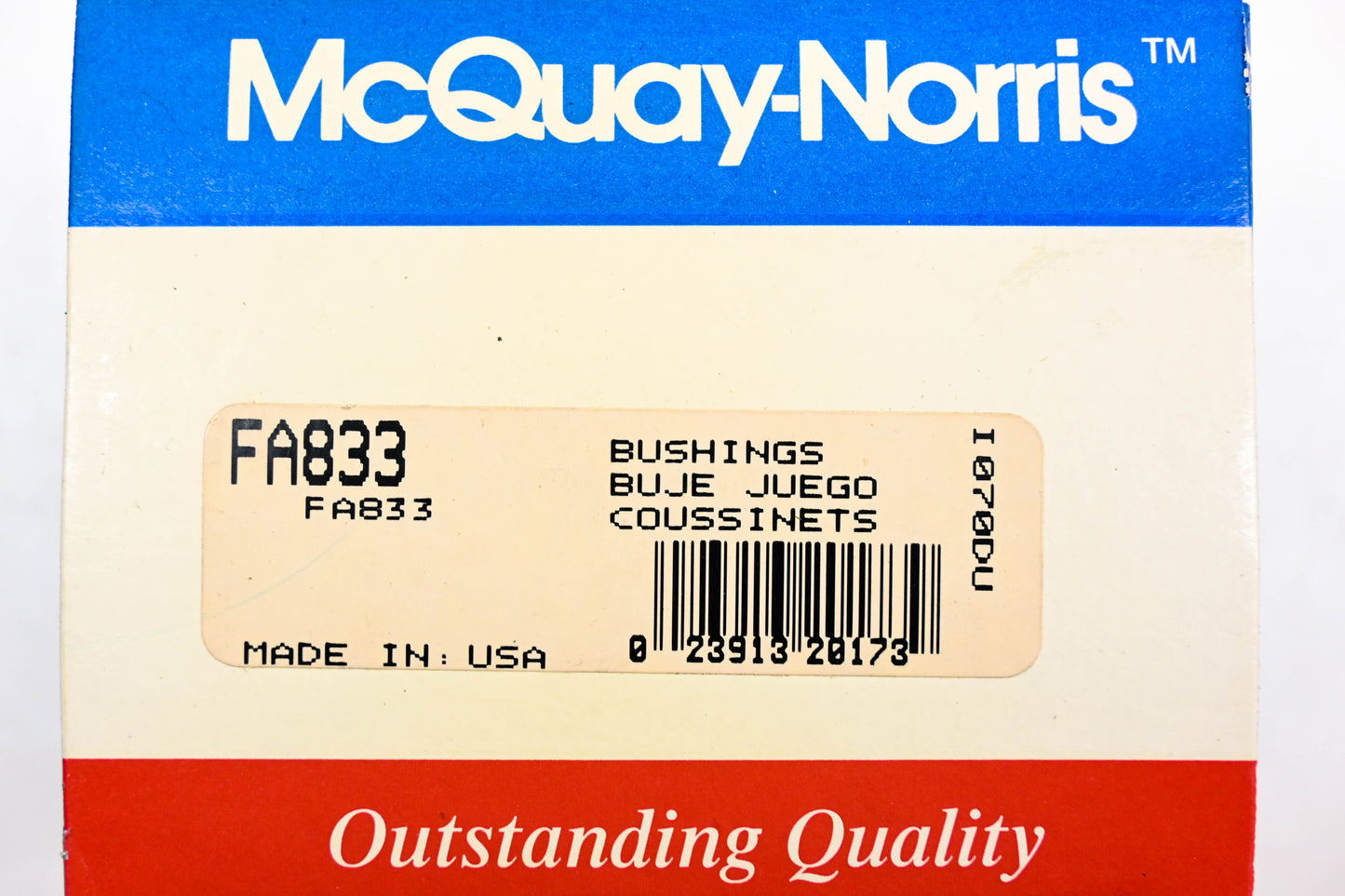McQuay-Norris FA833 Bushing Kit NOS