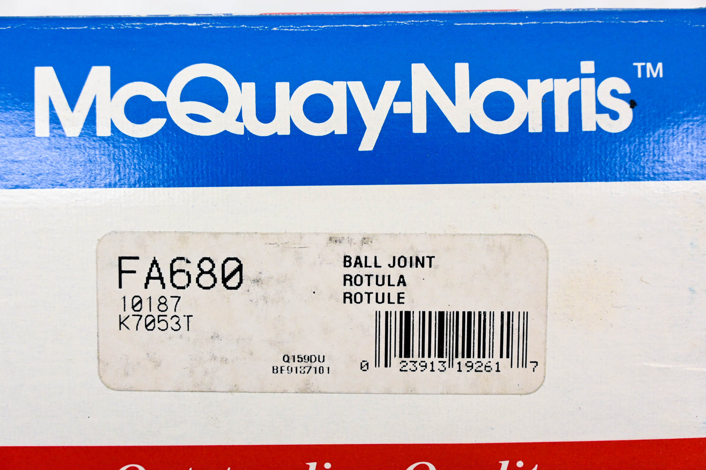 McQuay-Norris FA680, 10187, K7053T Ball Joint Kit NOS