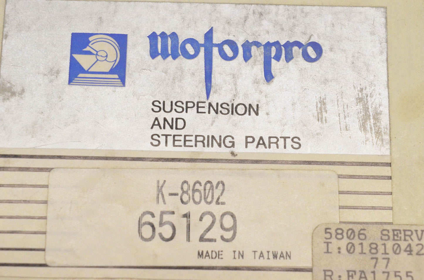 Motorpro FA1755, K8602, 65129 Suspension And Steering Part Kit NOS
