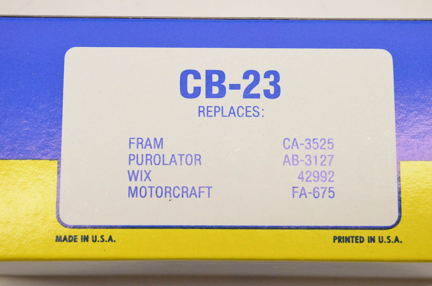 Hastings CB-23 Filter NOS