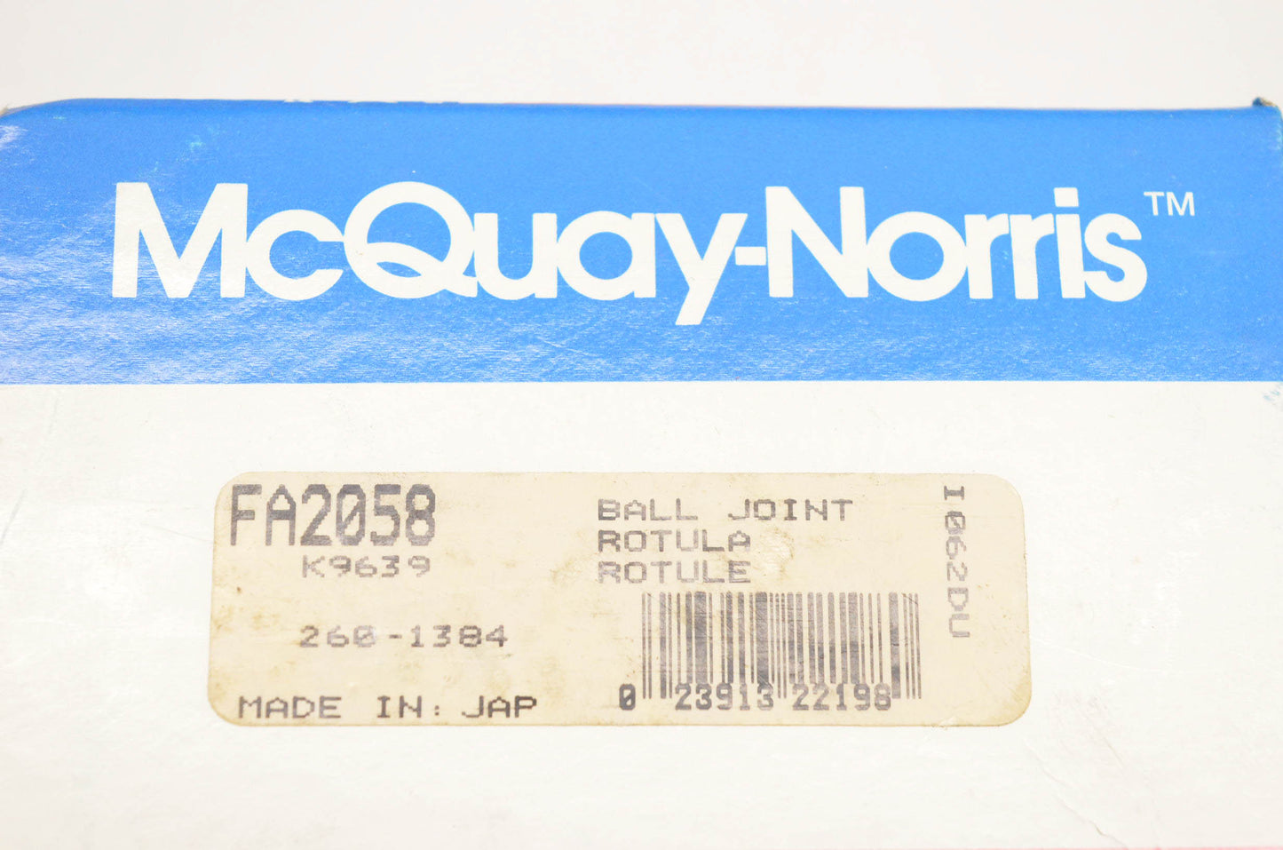 McQuay-Norris FA2058, 2601384 Ball Joint Kit NOS