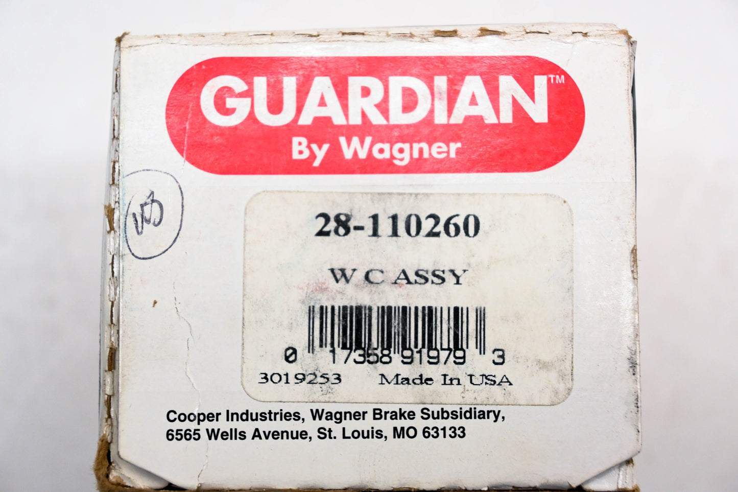 Wagner 28-110260 Guardian Wheel Cylinder Kit NOS