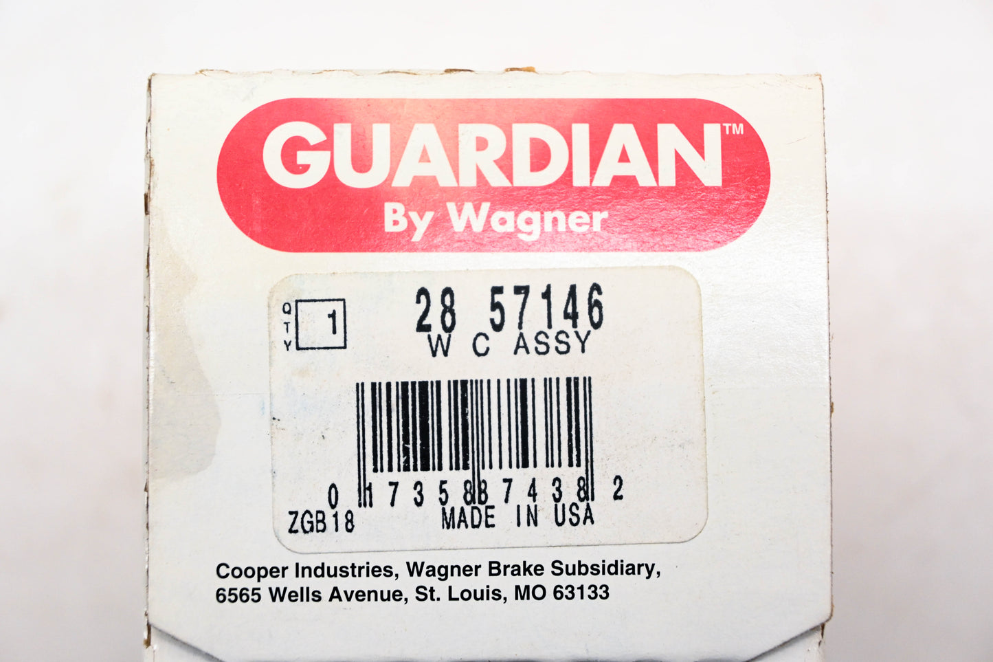 Wagner 28-57146 Guardian Wheel Cylinder Assembly NOS