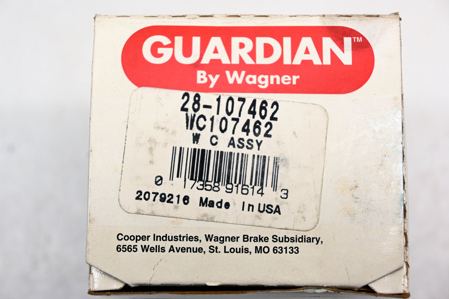 Wagner 28-107462, WC107462 Guardian Wheel Cylinder Assembly NOS