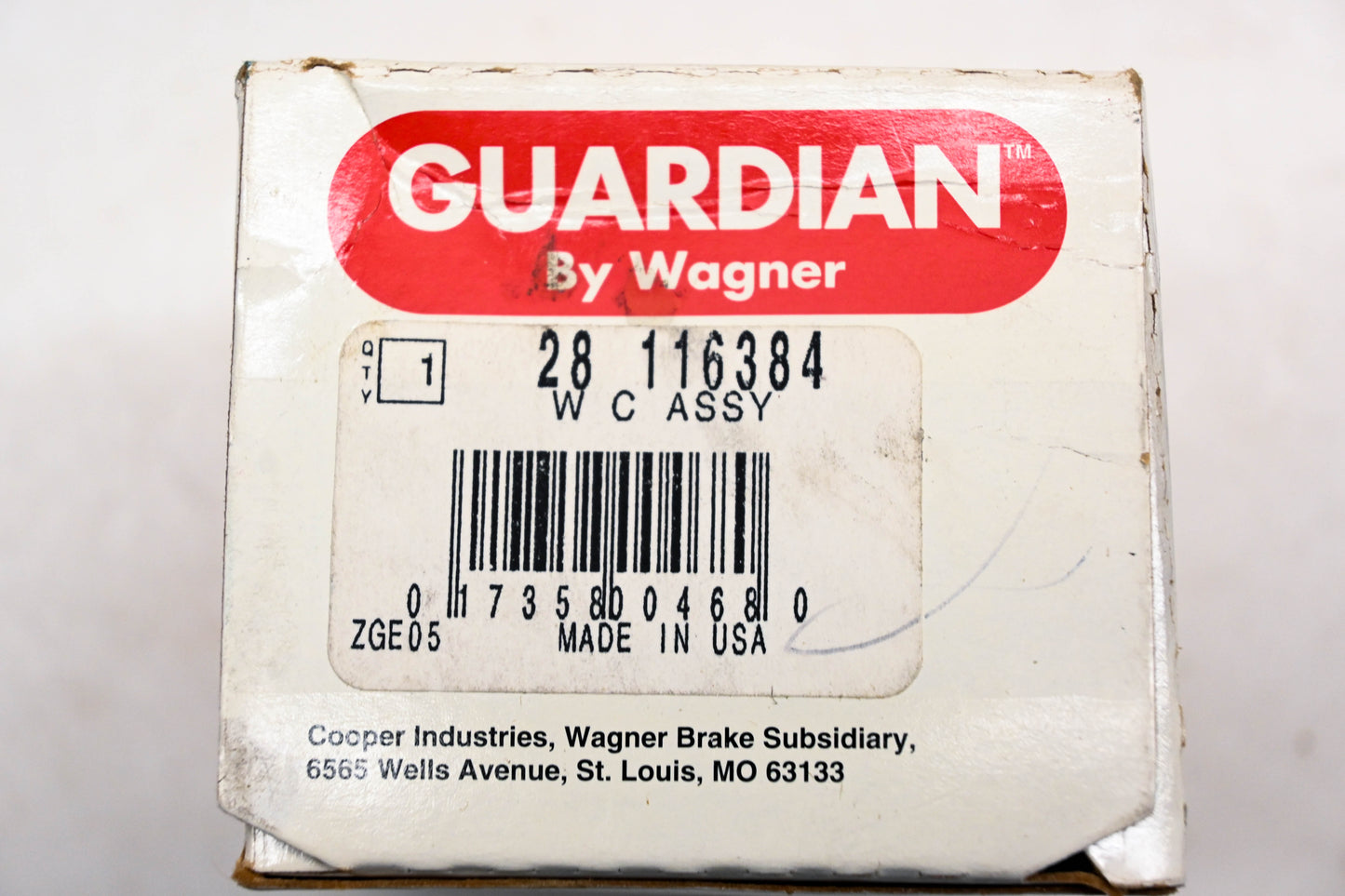 Wagner 28-116384 Guardian Wheel Cylinder Assembly NOS