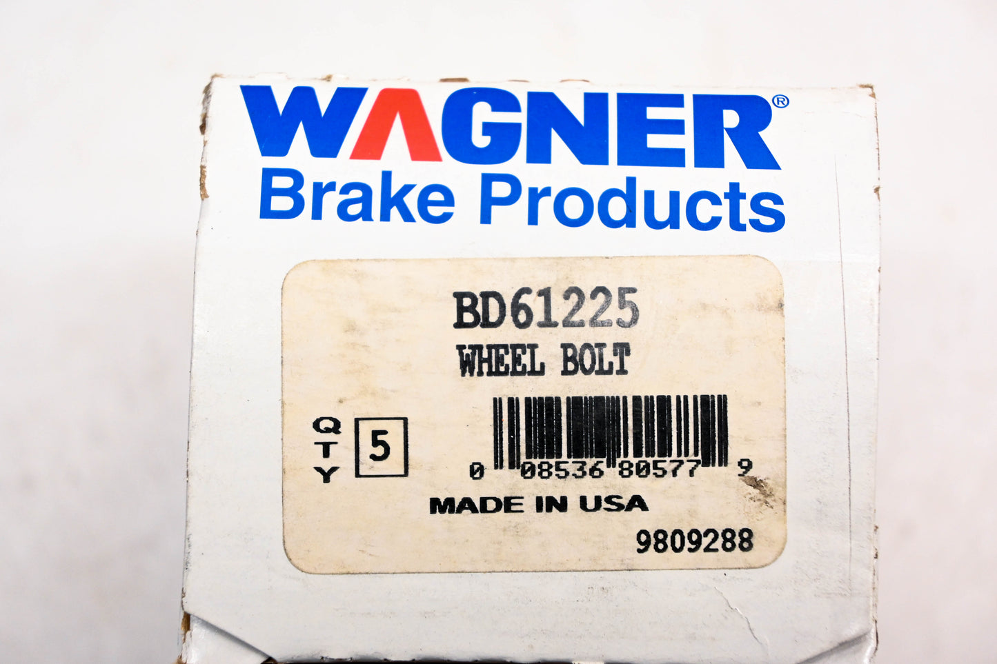 Wagner BD61225 Wheel Lug Bolts 1/2"-20 Qty 5 NOS
