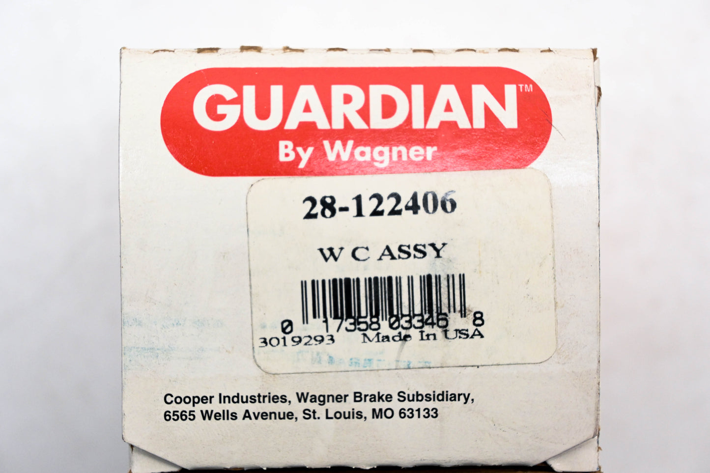 Wagner 28-122406 Guardian Wheel Cylinder Assembly NOS