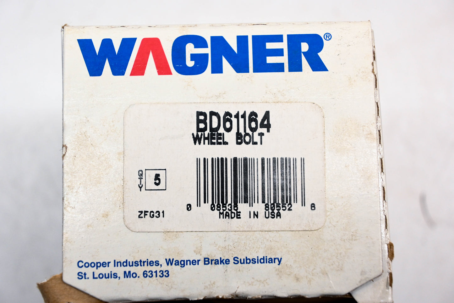 Wagner BD61164 Wheel Lug Studs Qty 5 NOS