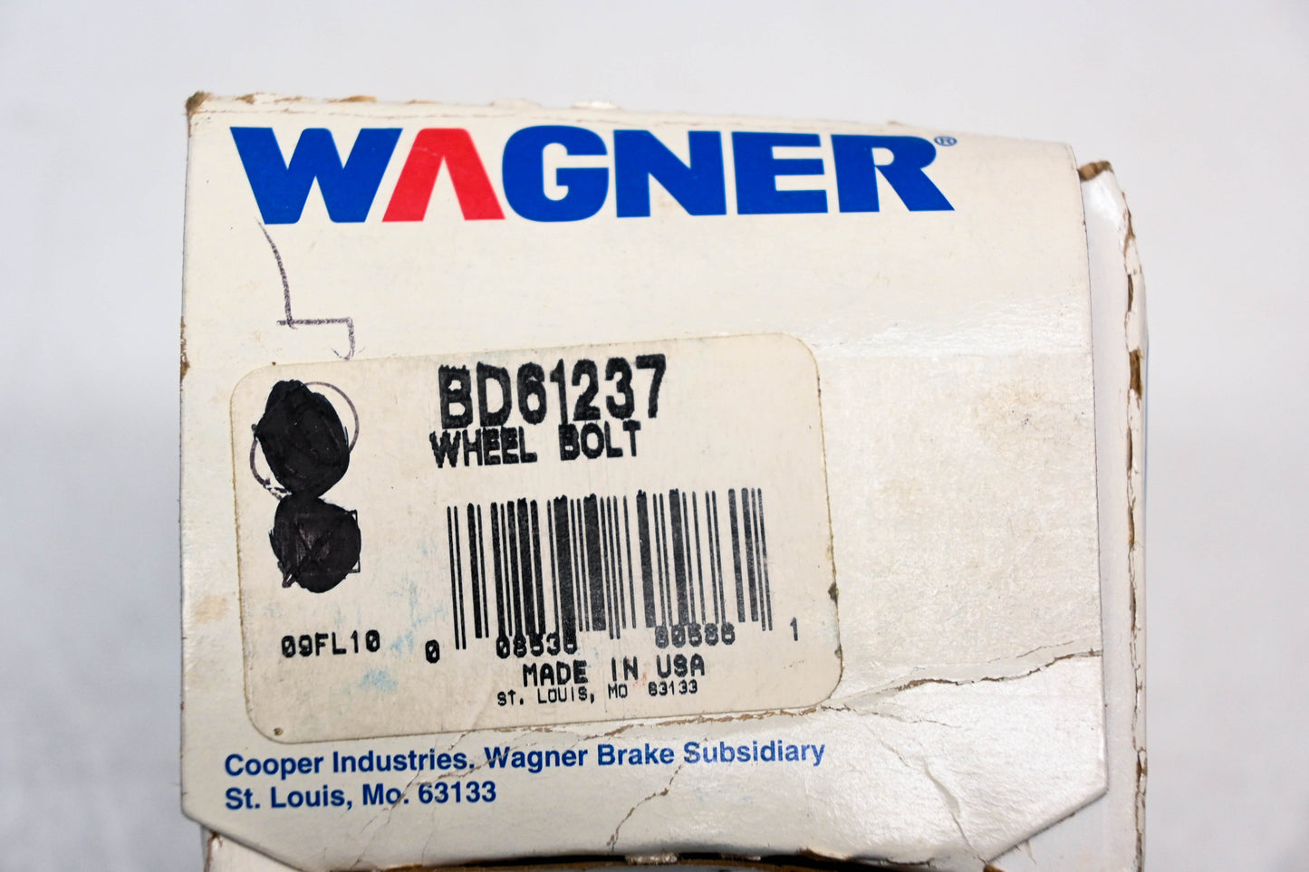 Wagner BD61237 Wheel Lug Bolts 7/16"-20 Qty 5 NOS