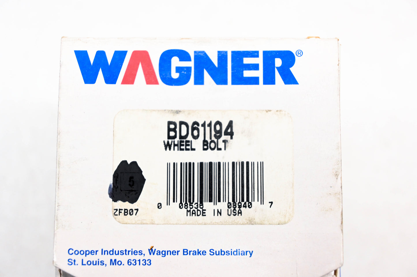 Wagner BD61194 Wheel Lug Stud NOS
