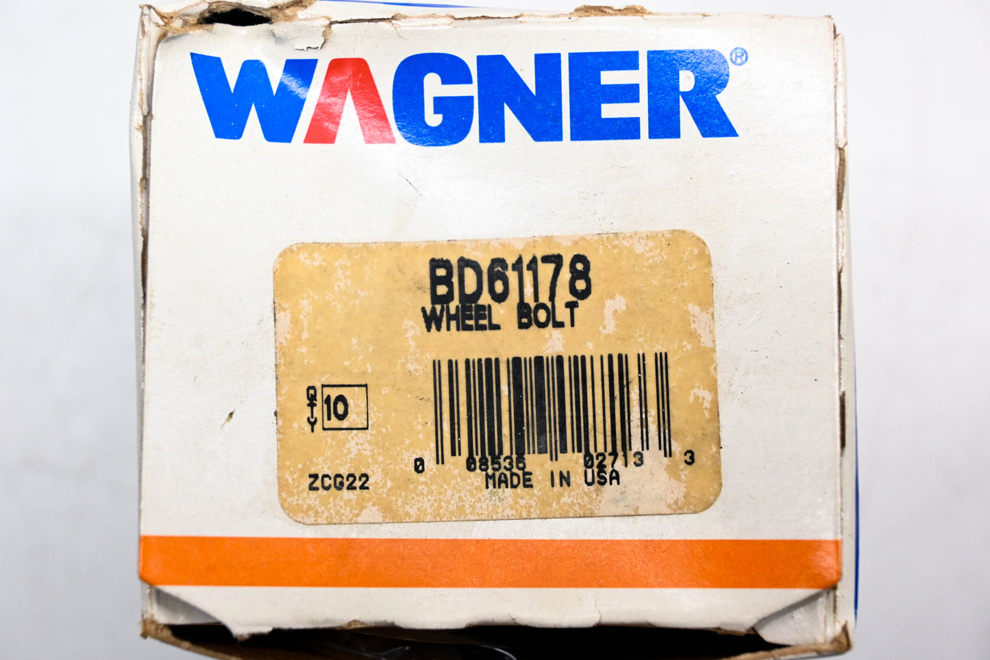 Wagner BD61178 Wheel Lug Bolts 1/2"-20 Qty 10 NOS